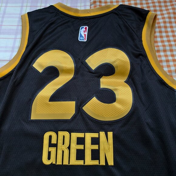 NBA Golden State Warriors Black and Gold Jersey - Picture 7 of 7
